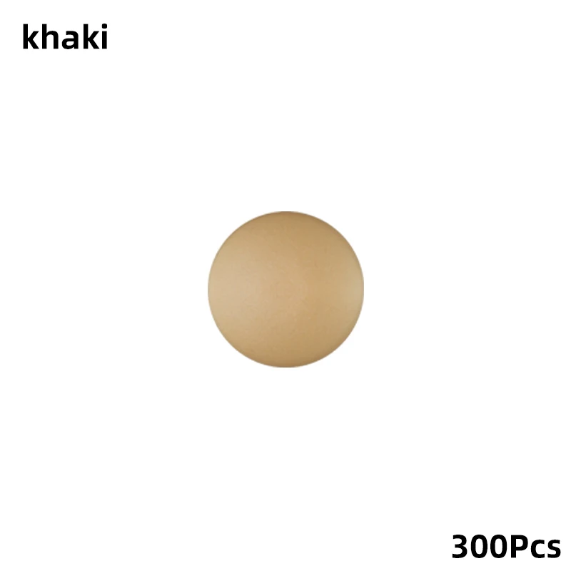 khaki 300 шт./пакет практичный саморез декоративное покрытие пластмассовую гайку Накладка для болтов внешняя защитная крышка мебельная фурнитура - Цвет: khaki