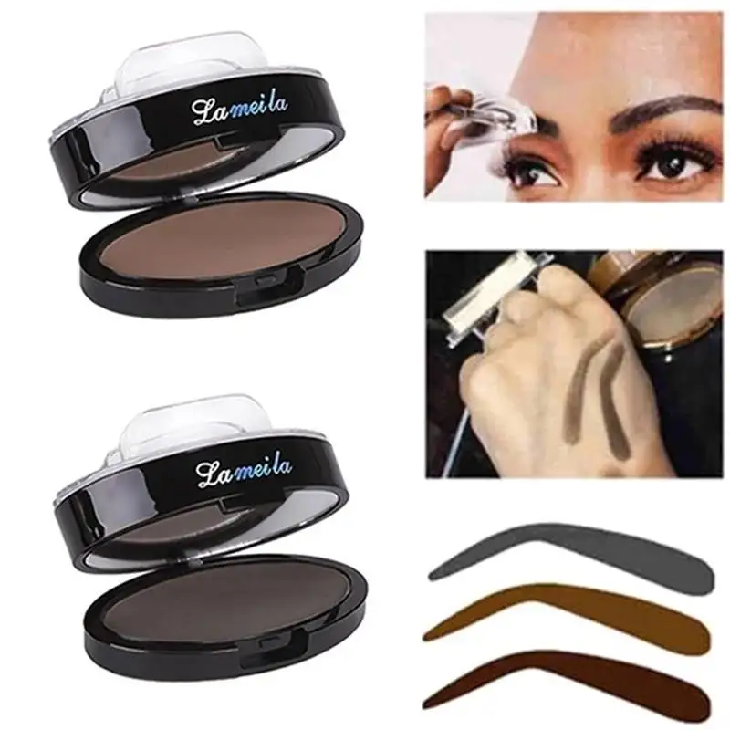 

9 Colors Quick Makeup Eyebrow Powder Seal Waterproof Eyebrow Stamp Long lasting Eyebrow Shadow Set Natural Shape Brow Stamp