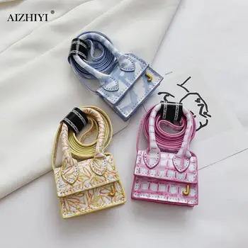 

Top-handle Printed Leather Crossbody Handbags Fashion Women Mini Shoulder Bags Popular Simple Female Daily Bag