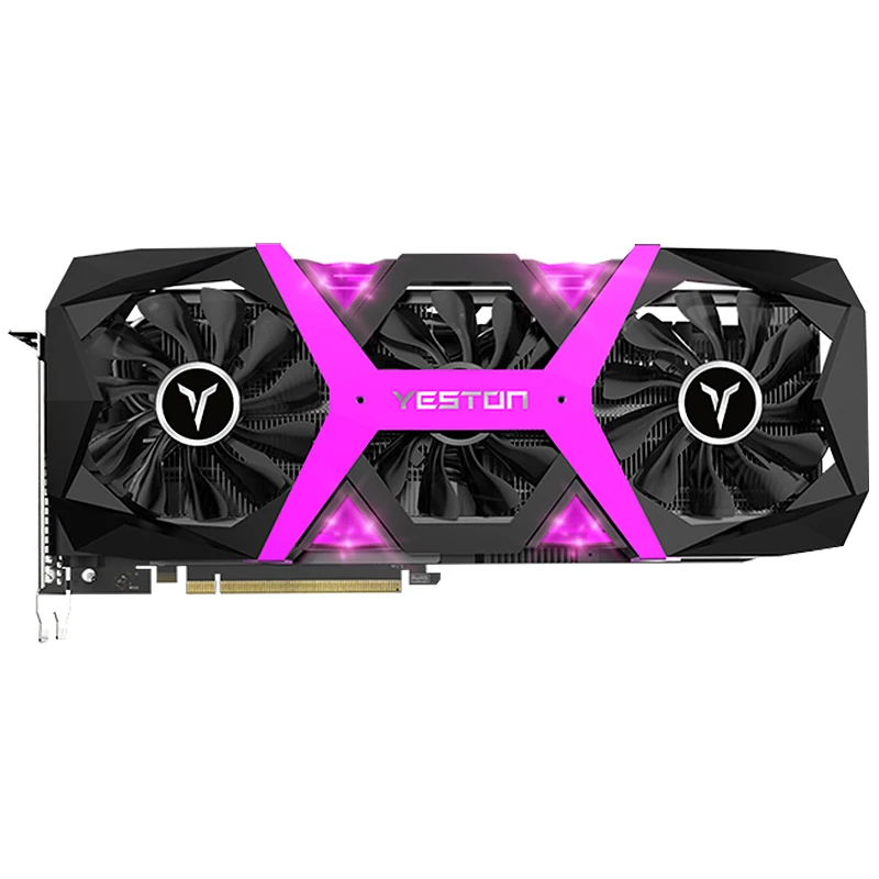 Видеокарта Yeston Radeon RX590 8G GDDR5 256bit PCI Express x16 3 0 для видеоигр видеокарта DVI + HDMI * DP