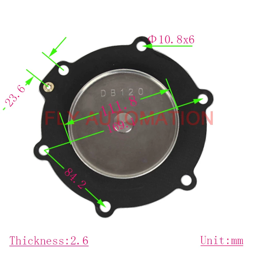 DB120 DB16 Mecair 2 1/" DN62 нитрил Viton комплект диафрагмы импульсный электромагнитный клапан VEM220 VNP220 мембранный ремонтный комплект