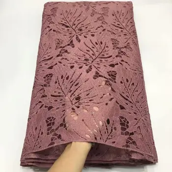 

New Design French Guipure Lace Fabric African Nigerian Cord Lace Fabric High Quality Silk Milk Lace Fabric In Wedding Sewing