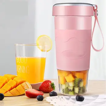 

Fruit Cup 400ML Small Blenders Portable Juicer Mixer Home Kitchen Mini Food Processor USB Charging 45 Seconds Quick Juicing