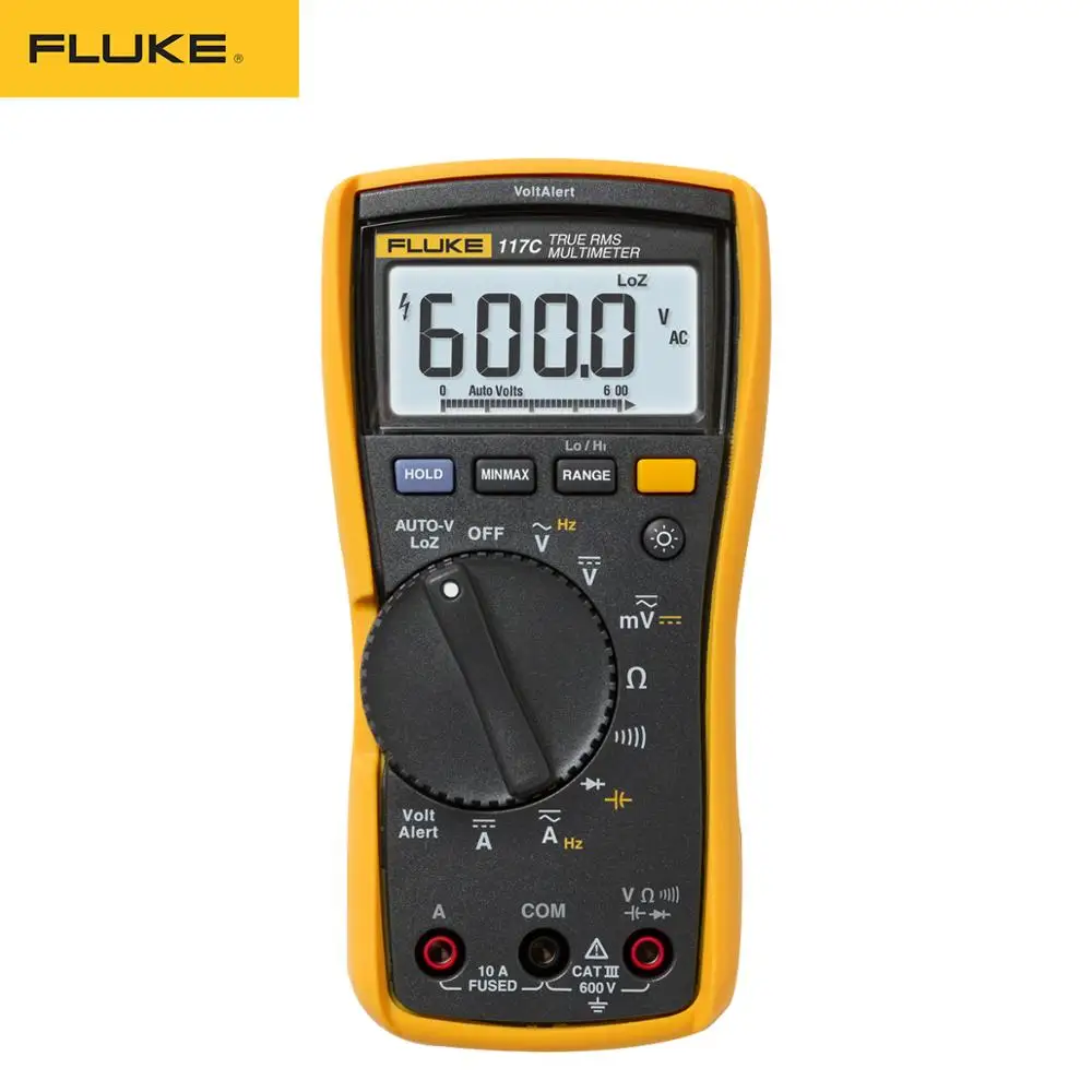 Цифровой мультиметр Fluke 117C HAVC voltalero с подсветкой 117 True RMS