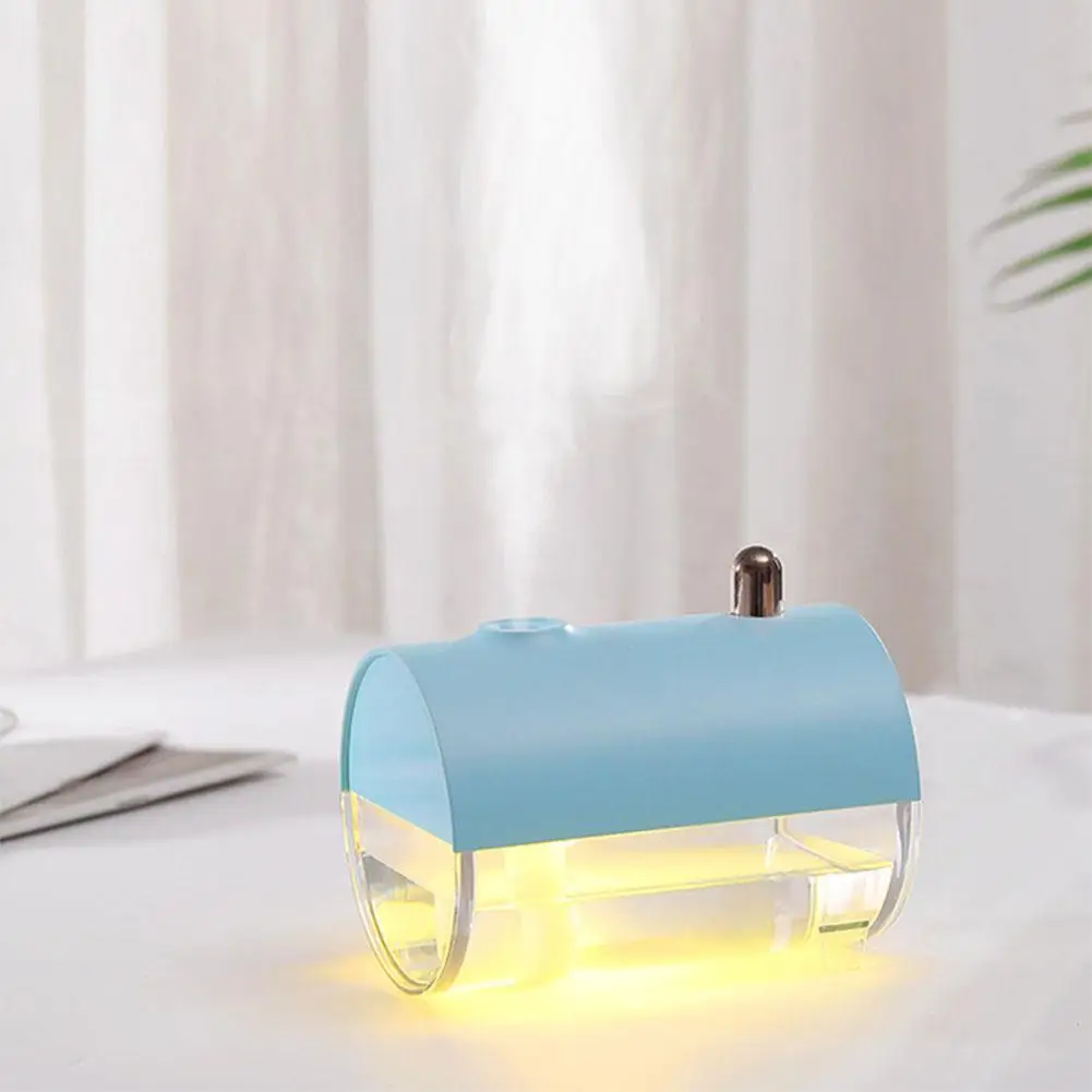 Adoolla USB мини ароматерапия в форме лодки увлажнитель теплый свет увлажнитель с таймером для дома