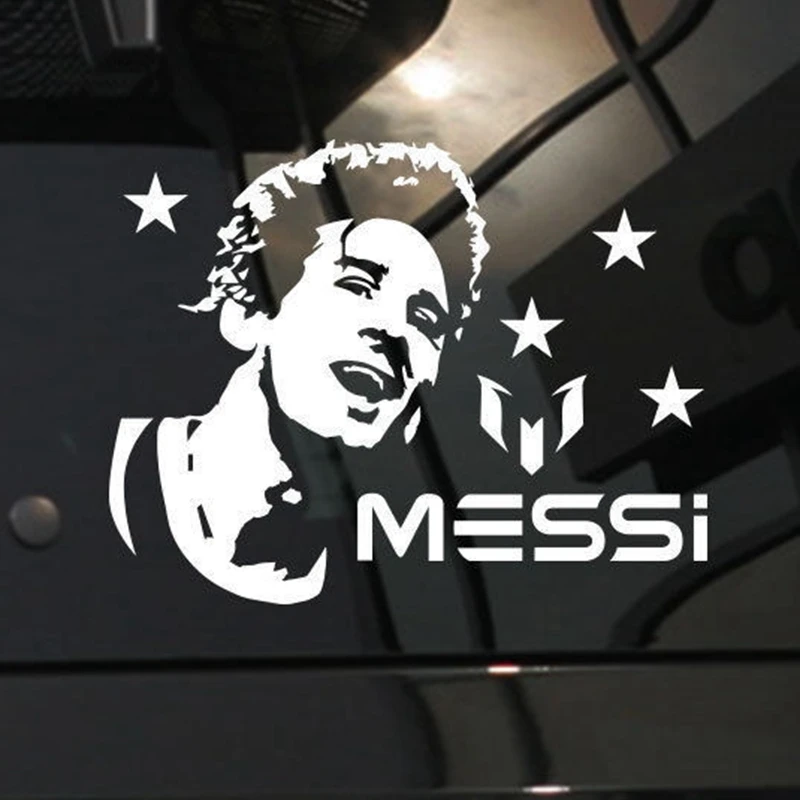 Messi Football Player Sticker Sports Soccer Car Decal Helmets Kids Room Posters Vinyl Wall Decals Football Sticker