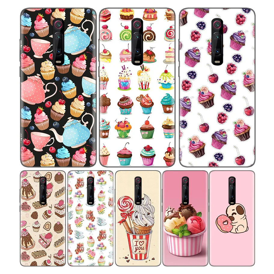 

Black Soft Silicone Bag Cover Case for Xiaomi Mi 9T CC9 Redmi 4 4X 5 6 6A 7 7A Note Plus K20 Pro F1 Tampa Fall heart Colorful D