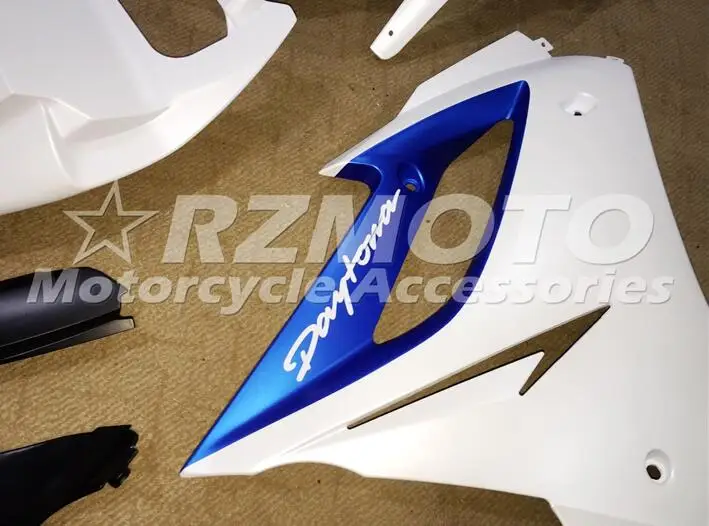 Инжектор ABS мотоцикл обтекатели комплект подходит для Triumph Daytona 675R 675 2006 2007 2008 06 07 08 холодный синий белый матовый