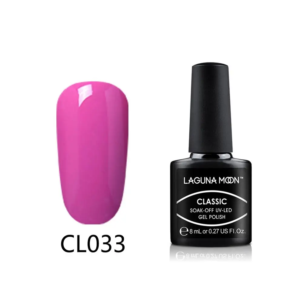 Lagunoon 8 мл фиолетовый цвет УФ-гель для ногтей долговечный замачиваемый светодиодный Гибридный эмалированный Гель-лак Полупостоянный - Цвет: 33