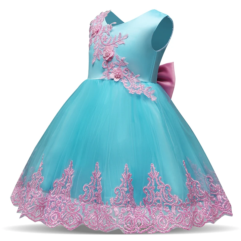 Платье для маленьких девочек фиолетовый вышитые наряды для новорожденных, для маленьких девочек от 12 месяцев до 3-5 лет, Костюмы вечерние платье принцессы Vestidos