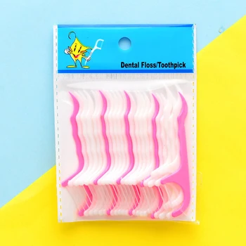 

Dental Floss Flosser Picks Teeth Toothpicks Stick Tooth Clean Oral Care Recycling Packaging ABS Floss