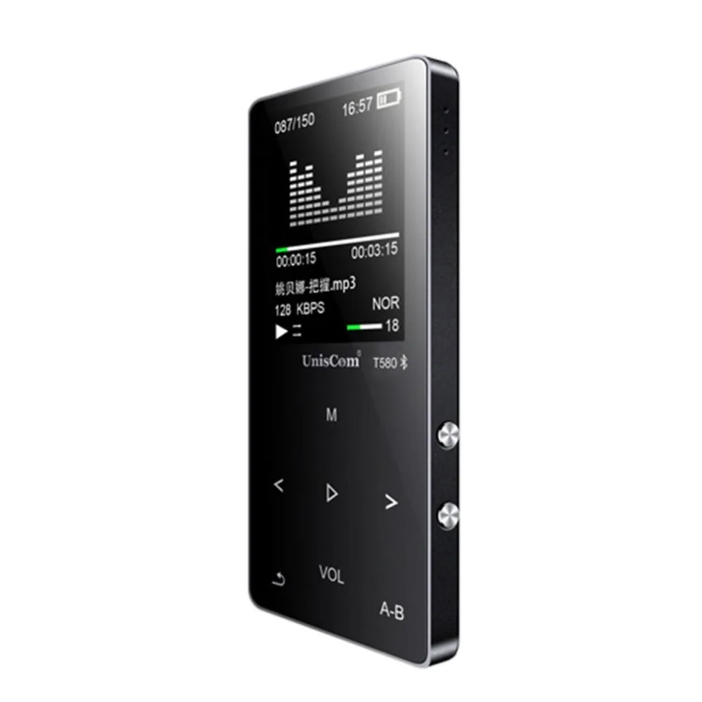 1," Bluetooth MP3 16 Гб MP4 плеер USB2.0 OTG FM радио сенсорная кнопка без потерь радио рекордер с микрофоном Поддержка TF карты