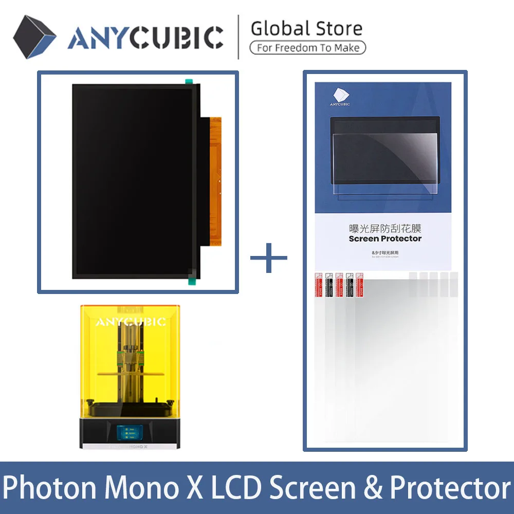 Детали для 3D-принтера Anycubic Photon Mono X 4K ЖК-экран и протектор экрана монохромный