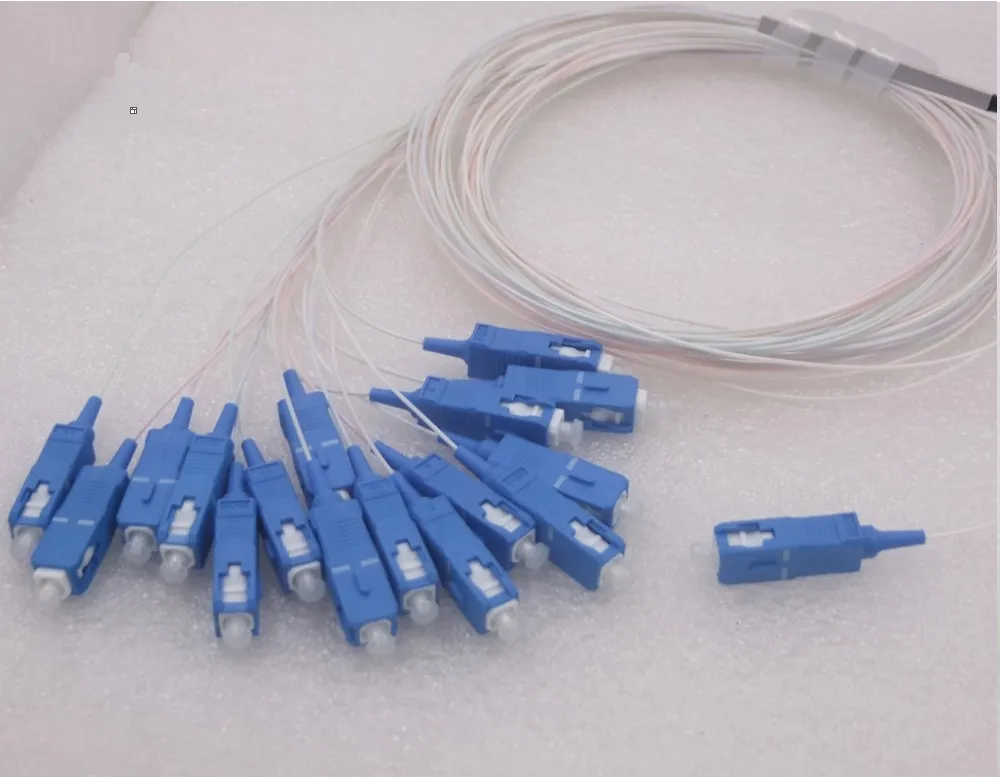 SC UPC одномодовый волоконно-оптический FTTH 0,9 мм Мини plc сплиттер 1x16