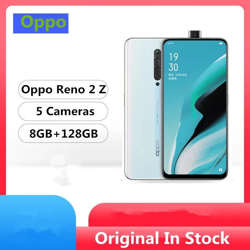 Мобильный телефон Oppo Reno 2 Z 4G LTE Helio P90 6," 2340X1080 8 ГБ ОЗУ 3,0 Гб ПЗУ МП 5 камер VOOC отпечаток пальца
