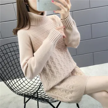 

9453 winter dress in long big lapel knitting raglan sleeve sweater 54