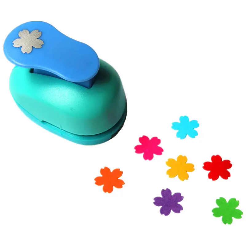 free ship flower furador 5/8'' 1.5cm diy paper cut Eva Foam Maker puncher scrapbooking labor saving for kid hole punch CL-1208 - Цвет: STYLE18