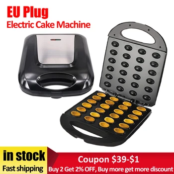 

EU Plug Electric Walnut Cake Maker Automatic Mini Nut Waffle Bread Machine Baking Breakfast Pan Oven 1400W Egg Cake Oven Pan