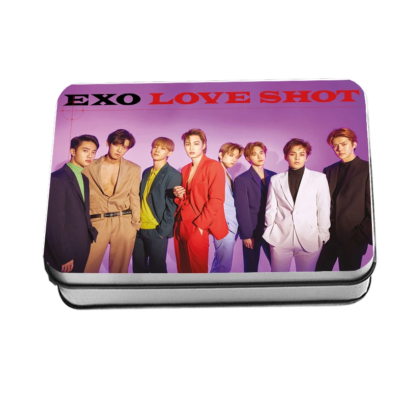 Kpop EXO Love Shot Polaroid Lomo Фотокарта альбом Chanyeol D.O HD коллективные фотокарты 40 шт