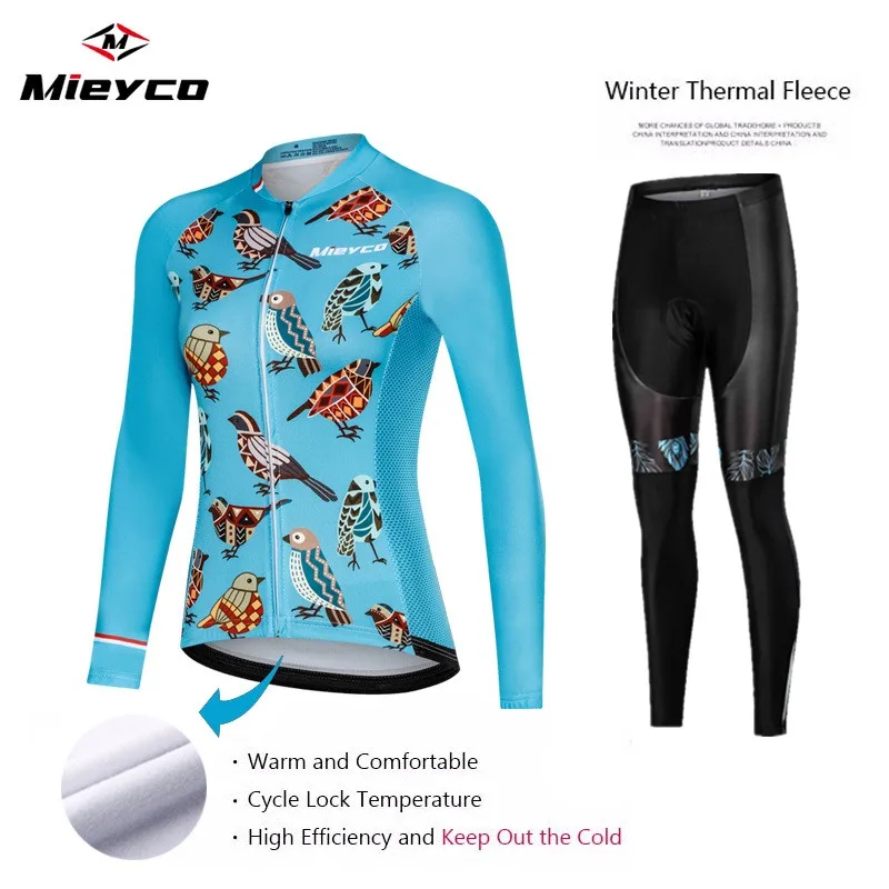 Женская одежда для велоспорта из теплого флиса ropa ciclismo Pro Team Велоспорт Джерси зимняя форма комплект ветрозащитный Майо cycliste femme