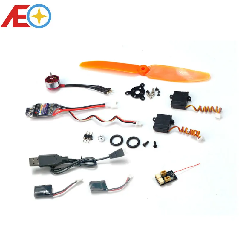 1S 3.7V  Mini Power Pack with MM1104 Motor, 1.00 Pin Plug, 5inch Propeller for Wingspan below 500mm, Flying Weight less than 50g