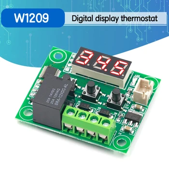 

10PCS W1209 DC 12V heat cool temp thermostat temperature control switch temperature controller thermometer thermo controller