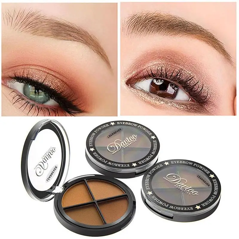 4 Colors Eyebrow Powder Palette Waterproof Shade For Eyebrows Enhancer Cosmetic Natural Eye Brows Shadow Cake Beauty Kit
