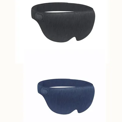 black with blue Xiaomi Mijia Ardor 3D стереоскопическая Горячая повязка маска для глаза объемное нагревание снимает усталость usb type-C Питание для работы учебы отдыха - Цвет: black with blue