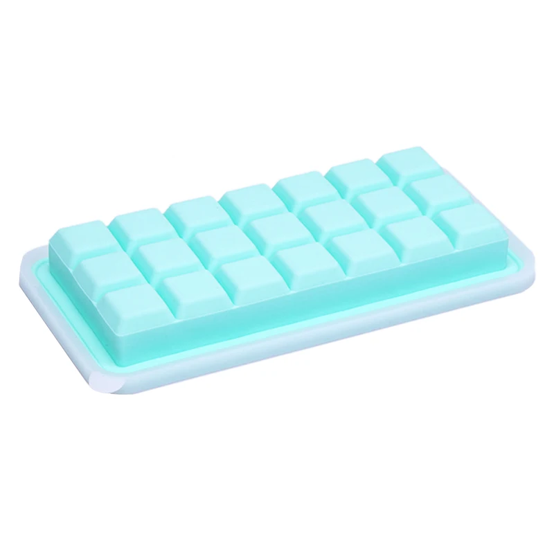 ABUI-21-Cavity квадратный силиконовый большой лоток для льда, форма для выпечки, мягкий барный пудинг, желе