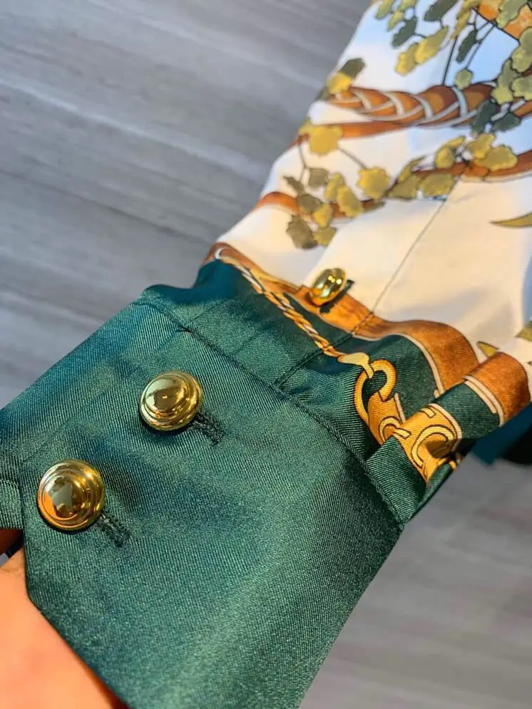 AH11363, модные женские блузки и рубашки,, Подиумные, Роскошные, известный бренд, Европейский дизайн, вечерние, стильная женская одежда