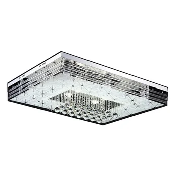

LED Crystal Lamp Modern 60X40cm Square Shape Ceiling Lamp Beautiful Light
