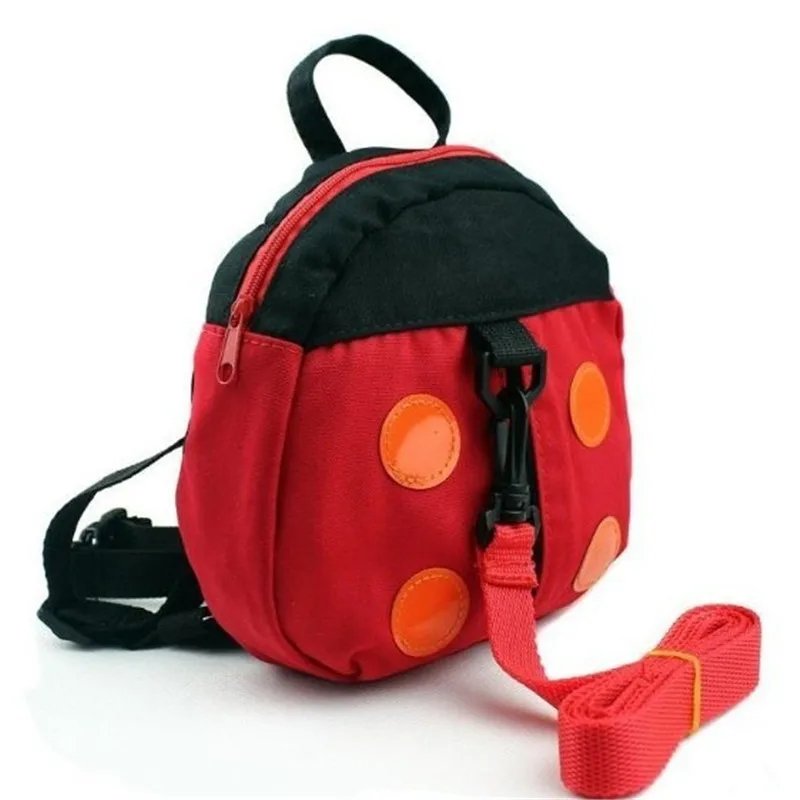 Canvas Cartoon Ladybug Anti-lost Bags Baby Toddler Belt Andador Vleugels Child Harness Backpack Leash Kids Harnesses Leashes | Мать и