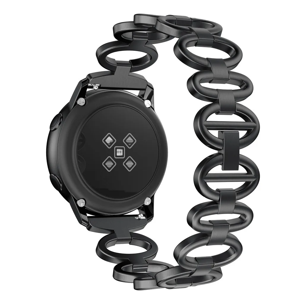 Браслет из нержавеющей стали с цепочкой, Смарт-часы, ремешок для samsung Galaxy Watch, активный браслет, ремешок, наручные часы, 19Nov06