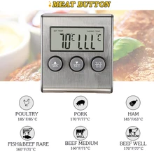 Портативный датчик измерения температуры духовки еды измерительная Магнитная Стрелка пластик нержавеющая сталь кухня Сенсорный Датчик Зонд термометр