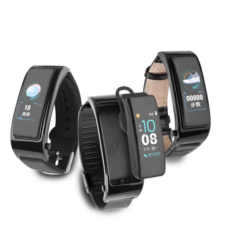 

B5 smart Bracelet AI voice information push Bluetooth headset step by step sport smart watch watchproof man woman smartband