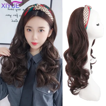 

Long Curly Black Wig Synthetic Wigs Natural Synthetic Wig Heat Resistant Fiber Natural Looking Wig Cap With Hair Hat Wig