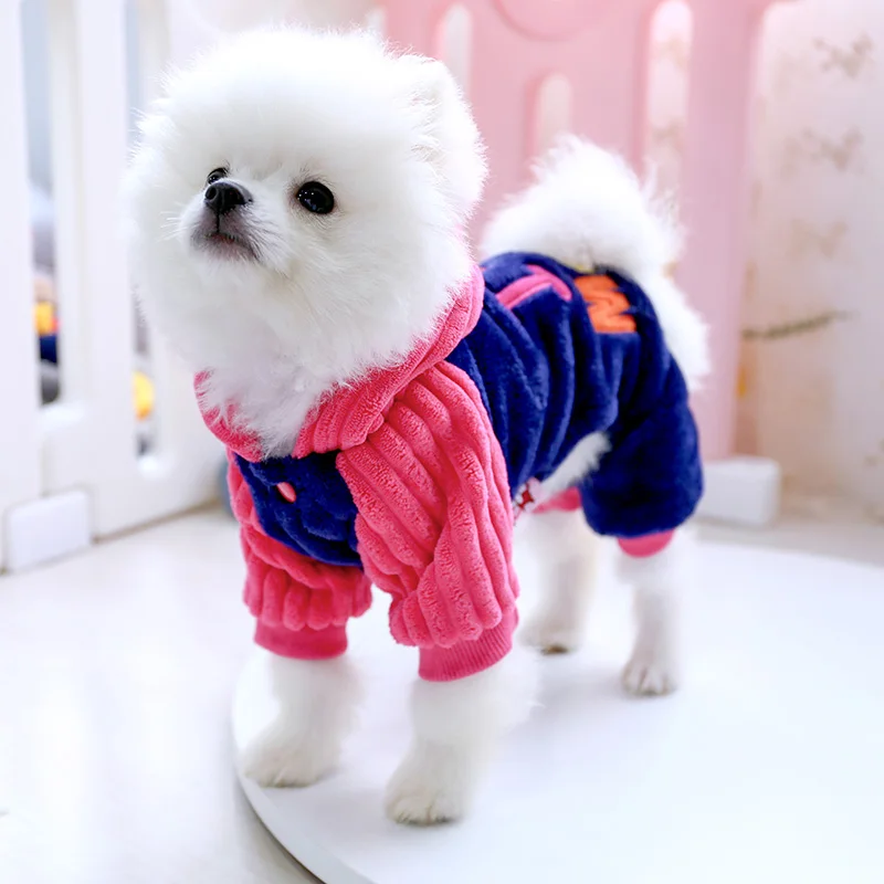 Petcircle/Модная зимняя одежда для собак с надписью I love papa and mama Одежда маленьких и