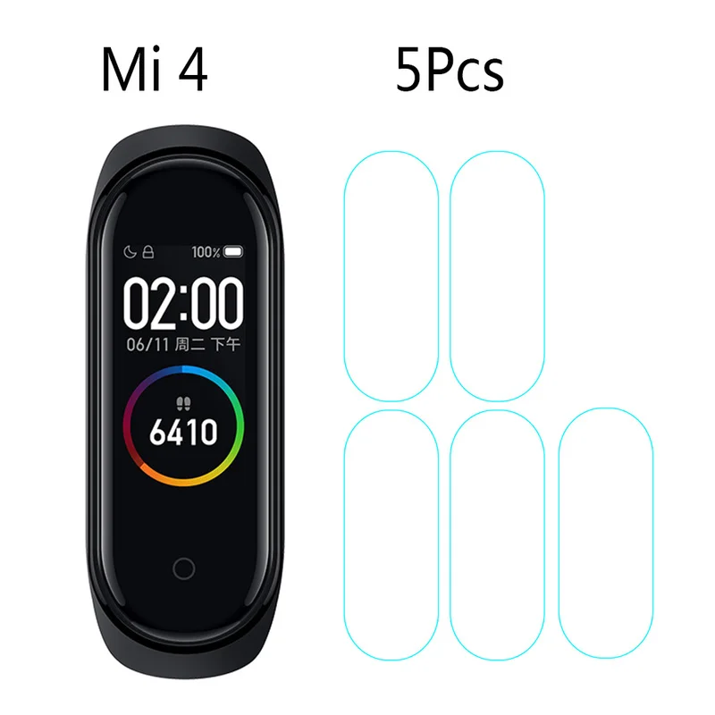 1/2/3/4/5 шт. Защитная пленка для экрана Xiaomi Mi Band 4 смарт браслет защитная защита от