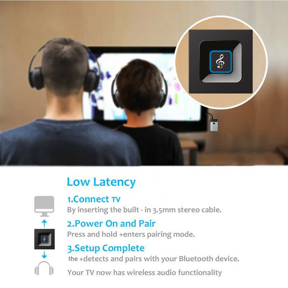 2 в 1 Мини Bluetooth ТВ шумоподавление usb зарядка динамик Plug And Play 3,5 мм аудио адаптер передатчик приемник