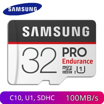 

SAMSUNG 32GB MicroSD Card 64GB Flash Memory Card 128GB Driving Recorder SDXC Card UHS-I U1 C10 Endurance 4K Video With Adapter