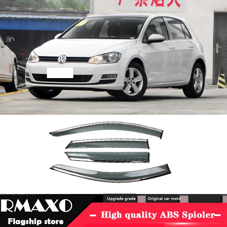 For Volkswagen Golf 7 MK7 2014 2017 Plastic Window Visor Vent Shades