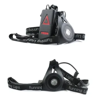 

Night Running Lights Outdoor Sports Tool Warning Lamp Portable Practical Black Plastic with USB Cable Torch Jogging