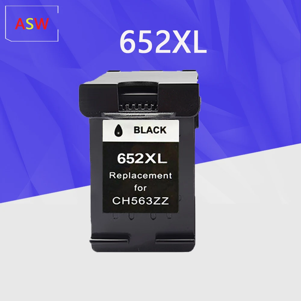 Заправляемый картридж с чернилами ASW 652XL замена чернильного картриджа для HP 652 XL