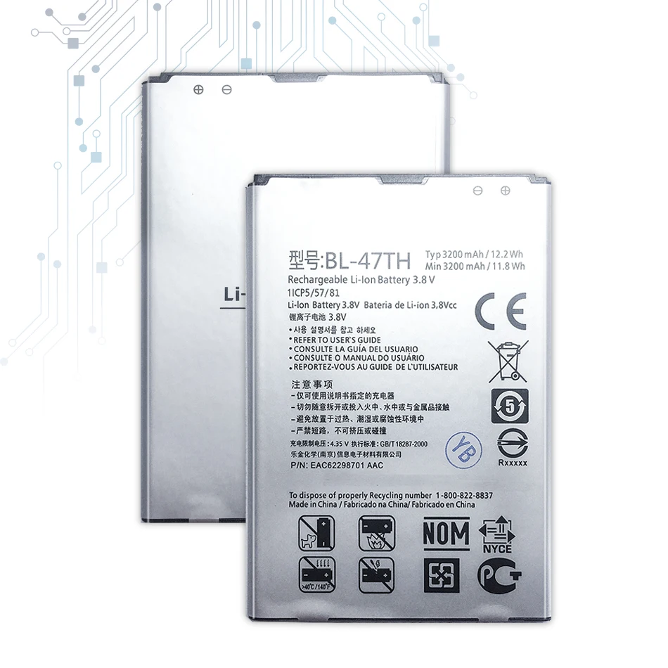 BL-47TH сменная батарея для LG Optimus G Pro 2 F350 D837 D838 LTE-A аккумулятор BL 47 bl47 3200mAh с трековым