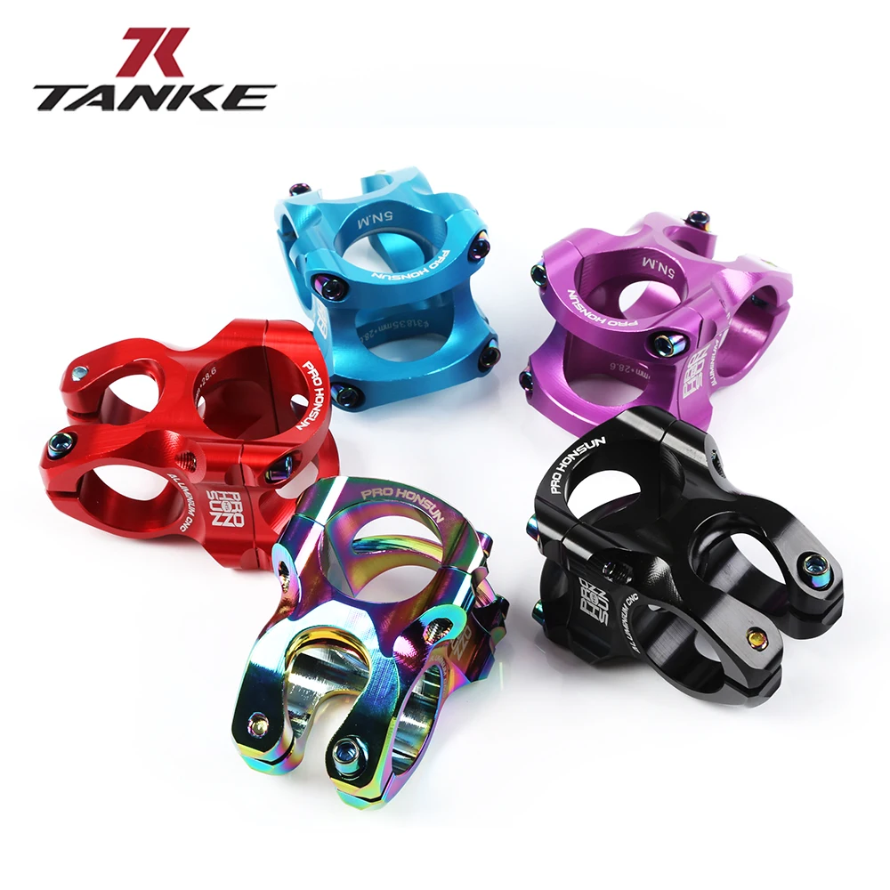 

559 TANKE HONSUN MTB 35mm Stem CNC 31.8mm Handlebar Bicycle ultralight 0 Degree Rise FR AM Enduro 28.6mm Steer road Bike parts