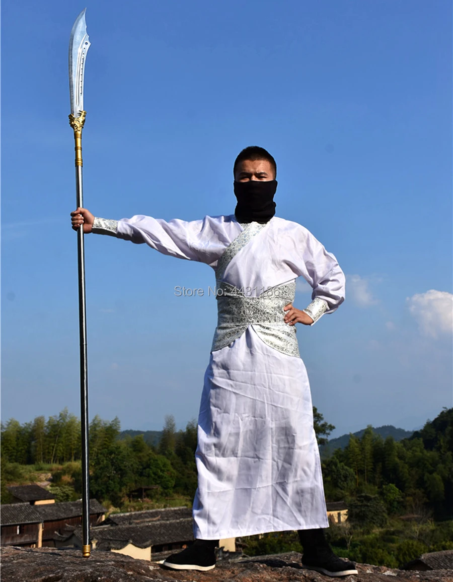 230CM Steel Handle Chinese KungFu Broadsword Sword WuShu Da Dao 60HRC High Manganese Steel Sharp Guan Yu Broad Knife Saber
