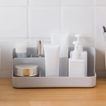 

Sundries Container 5 Grids Modern Simple Makeup Holder Bedroom Bar Cosmetic Display Dressing Table Home Organizer Storage Box PP
