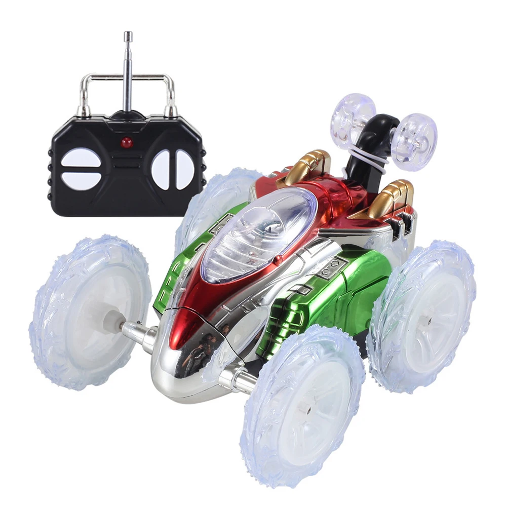 

360 Tumbling Electric Controlled RC Stunt Dancing Car Flashing Light Dasher Vehicle Kids Remote Control Toy