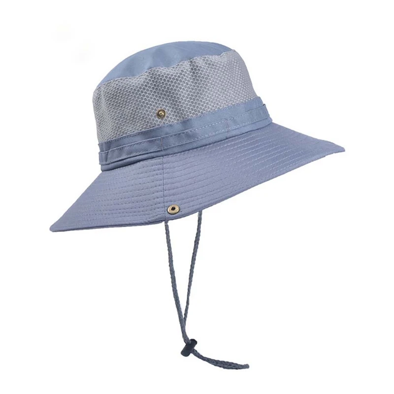 Шляпа-ведро легкая быстросохнущая Складная Солнцезащитная уличная Рыбацкая Кепка с струной подбородка
