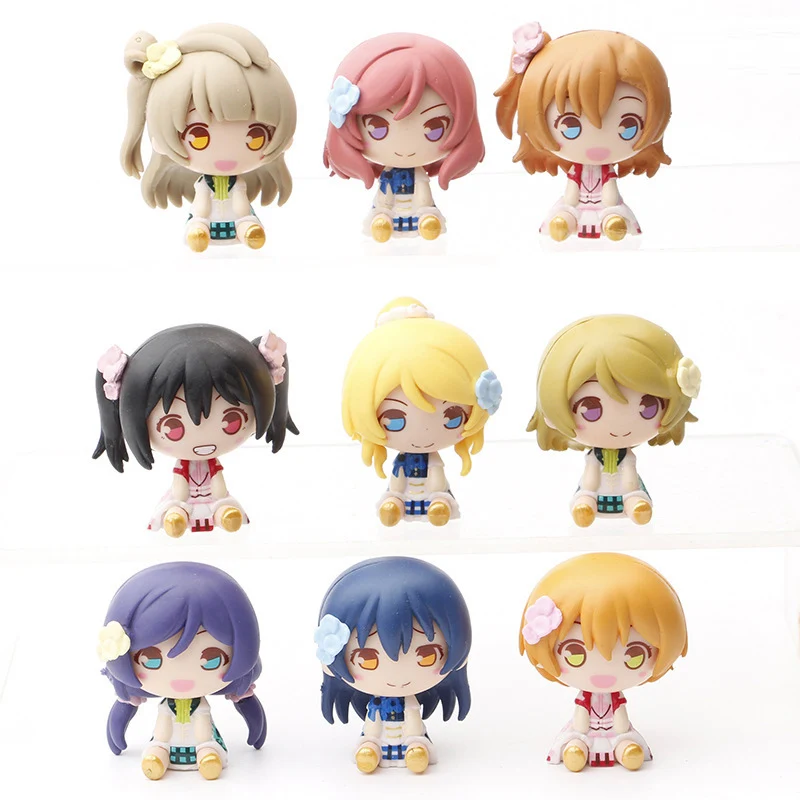 9 шт./компл. Q Love Live школьный идол проект Хонока Кодори Umi Ayase Eli Nozomi Maki Kawaii Модель